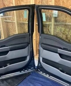 Alternative view of 2023-2025 Ford F-250, F-350, F-450, and F-550 Crew Cab gray front and rear doors for both driver and passenger sides in excellent pristine condition.