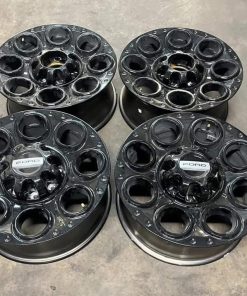 Set of OEM 20” Gloss Black Ford F250 F350 Wheels Wheel Size: 20x8 Wheel Material: Aluminum Offset: 40mm Finish: Powder Coat Black Lug Pattern: 8x170mm These wheels will work with 2005-2025 Ford F250 F350 In Stock