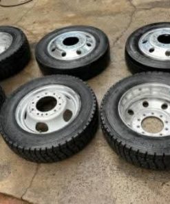 Brand NEW F-450 F-550 WHEELS AND TIRESBrand New 2024 Ford F-450 F-55019.5" Set of Factory Wheels / TiresContinental Conti Hybrid HD3225/70/19.510x225 f450/f550 Alcoa wheels14-PlyLoad Range GIncludes center caps!