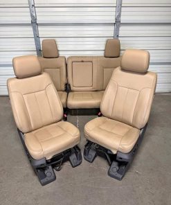 2011 2012 2013 2014 2015 2016 Ford F250 F350 F450 F550 Crew Cab Tan Leather Front and Rear Seats Also fit 1999 2000 2001 2002 2003 2004 2005 2006 2007 2008 2009 2010 Ford F250 F350 F450 F550 Super Duty