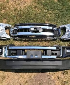 2020 2021 2022 Ford F250 F350 F450 F550 OEM Chrome Front Bumper with Fog Lights, Grille and Halogen Headlights
