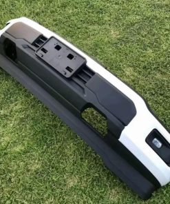 Alternative view of 2024 2025 Ford F150 Oxford White Front Bumper with Fog Lights and Sensors