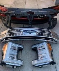 2017 2018 2019 Ford F250 F350 F450 F550 Super Duty Platinum Grille, OEM LED Headlights, Front Bumper and Radiator Support