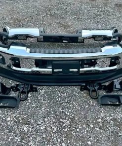 2023 2024 2025 Ford F250 F350 F450 F550 Superduty OEM Chrome Front and Rear/ Back Bumpers with Parking Sensors, Fog Lights and Tow Hooks