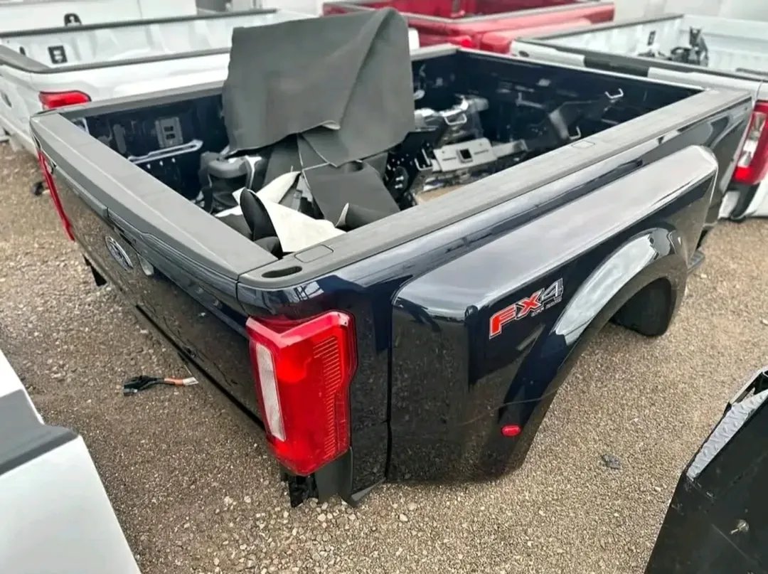 2023 2024 2025 Ford F350 F450 F550 Midnight Blue Dually Long Bed with Tailgate, OEM Tail Lights and Rear/Back Bumper