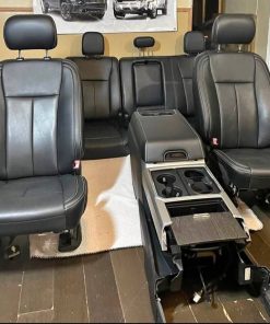 2020 2021 2022 Ford F-150 F-250 Platinum Lariat Black Leather seats Interior with Center console Compatible For Ford F-150 F-250 F-35/450 2018-2019-2020-2021-2022! Comes With Seats,Console and panels! As is in pictures Clean Interior No Rips No Tears