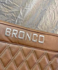 Alternative view of 1st gen  (1966-1977) Ford  Bronco  seats / 2 front and 1 rear seat .