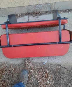 Alternative view of 1966-1977 Bronco rear bench seat in immaculate condition for its age.