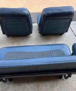 Alternative view of 1977 bronco Original houndstooth Ranger seats.